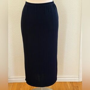 Chico's Classic Dark Navy Straight Maxi Skirt size 16 (Chico’s size 3)